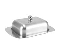 Butter Tray Container - Stainless Steel Cheese Storage Box, Covered Butter Holder, Rectangular Container, Lid , Portable Household Plate for Use at the Dining Table in the Kitchen
