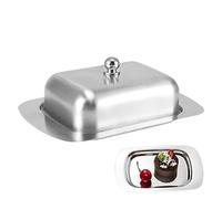 Butter Tray for Kitchen - Stainless Steel Cheese Box, Butter Storage Container, Rectangular Serving Bowl, Table for Home | Cheese Holder for Bread and Pastries, Perfect for Eating on the