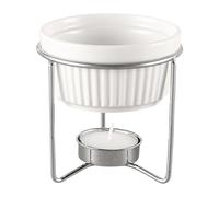 Butter Warmer, Portable Ceramic Kitchen Accessories, Butter Warmer Set for Seafood Hot Pot - Suitable for Seafood Chocolate Tea Dessert Snacks Milk Sauce and Home Kitchen