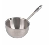 Butter Warmer Pot Small Saucepan Melting Pot Stainless Steel Pan Milk Pot All in One Flat Induction Bottom Small Pot Small Saucepan for Chocolate Melting, Coffee Tea Soup Warming(300ML)