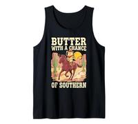 Butter with A Chance of Southern Cooking Pun Tank Top
