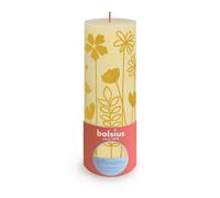 Butter Yellow Bolsius Rustic Silhouette Pillar Candle