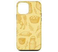 Butter Yellow Homestead Farm Animals Cozy Rustic Pattern Case for iPhone 12 mini