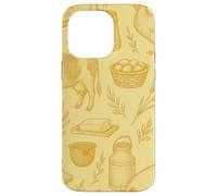 Butter Yellow Homestead Farm Animals Cozy Rustic Pattern Case for iPhone 14 Pro Max