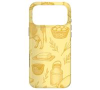 Butter Yellow Homestead Farm Animals Cozy Rustic Pattern Case for iPhone 17 Pro Max