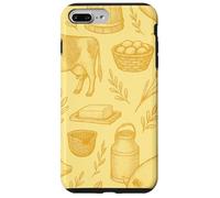 Butter Yellow Homestead Farm Animals Cozy Rustic Pattern Case for iPhone 7 Plus/8 Plus