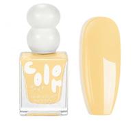 Butter Yellow Nail Varnish - Pale Yellow Nail Polish - Quick Dry nail Polish No Need UV - No-Chip Long Lasting Nail Varnish for Women - Natural Colour nail Paint for DIY Elegant Sweet Nails Toenails