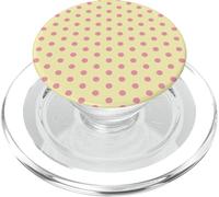 Butter Yellow Pink Polka Dot Boho Vintage Aesthetic Pastel PopSockets PopGrip for MagSafe