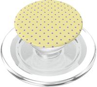 Butter Yellow Purple Tiny Polka Dot Boho Vintage Aesthetic PopSockets PopGrip for MagSafe