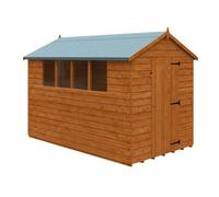 Buttercup Farm 10 X 6 Feet Budget Apex 9mm Shed - Solid Wood/softwood/pine - L295 X W175 X H217.9 Cm - Burnt Orange