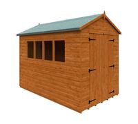 Buttercup Farm 10 X 6 Feet Workshop 12mm Shed - Solid Wood/softwood/pine - L295 X W175 X H240.5 Cm - Burnt Orange