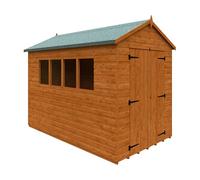 Buttercup Farm 10 X 6 Feet Workshop 12mm Shed - Solid Wood/softwood/pine - L295 X W175 X H240.5 Cm - Burnt Orange