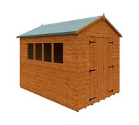 Buttercup Farm 10 X 7 Feet Workshop 12mm Shed - Solid Wood/softwood/pine - L295 X W205 X H247.5 Cm - Burnt Orange