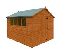 Buttercup Farm 10 X 8 Feet Super Apex 12mm Shed - Solid Wood/softwood/pine - L295 X W235 X H231.9 Cm - Burnt Orange