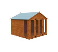 Buttercup Farm 10X10 Contemporary Summerhouse 12mm Shed - L295 X W295 X H257.7 Cm - Solid Wood/softwood/pine - Burnt Orange