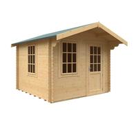 Buttercup Farm 10X10 The Carrington 28mm Cabin - L295 X W295 X H261.6 Cm - Solid Wood/softwood/pine - Natural