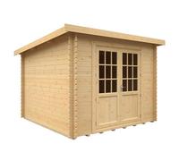 Buttercup Farm 10X10 The Kingsley 28mm Cabin - L295 X W295 X H232.8 Cm - Solid Wood/softwood/pine - Natural