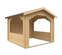 Buttercup Farm 10X10 The Stowe 44mm Log Cabin - L295 X W295 X H272.6 Cm - Solid Wood/softwood/pine - Natural