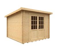 Buttercup Farm 10X10W The Kingsley Plus 44mm Cabin - L295 X W295 X H232.8 Cm - Solid Wood/softwood/pine - Natural