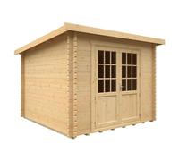 Buttercup Farm 10X10W The Kingsley Plus 44mm Cabin - L295 X W295 X H232.8 Cm - Solid Wood/softwood/pine - Natural