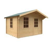 Buttercup Farm 10X12 The Carrington 28mm Cabin - L295 X W355 X H271.9 Cm - Solid Wood/softwood/pine - Natural