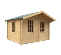 Buttercup Farm 10X12W The Carrington Plus 44mm Cabin - L295 X W355 X H271.9 Cm - Solid Wood/softwood/pine - Natural