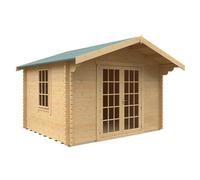 Buttercup Farm 10X12W The Lotherton Plus 44mm Cabin - L295 X W355 X H271.9 Cm - Solid Wood/softwood/pine - Natural