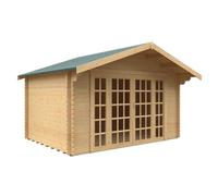 Buttercup Farm 10x14 Balmoral 44mm Cabin - L295 x W415 x H282.2 cm in Natural Buttercup Farm Natural
