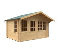 Buttercup Farm 10x14 The Forde 44mm Cabin - L295 x W415 x H282.2 cm in Natural Buttercup Farm Natural