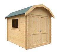 Buttercup Farm 10X8 The Aldford Barn 28mm Cabin - L295 X W235 X H277.6 Cm - Solid Wood/softwood/pine - Natural