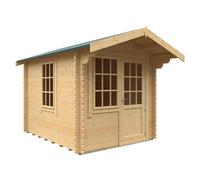 Buttercup Farm 10X8W The Carrington Plus 44mm Cabin - L295 X W235 X H251.3 Cm - Solid Wood/softwood/pine - Natural