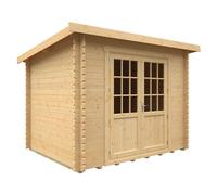 Buttercup Farm 10X8W The Kingsley Plus 44mm Cabin - L295 X W235 X H232.8 Cm - Solid Wood/softwood/pine - Natural