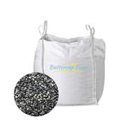 Buttercup Farm 12-25mm Black Premium Chippings White And Grey Basalt Gravel - Premium Aggregate Bulk Bag - 850 Kilos