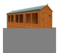 Buttercup Farm 12 X 4 Feet Flex Apex 12mm Flex - Solid Wood/softwood/pine - L353.8 X W115 X H209 Cm - Burnt Orange