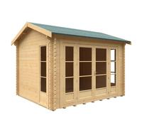 Buttercup Farm 12X10 Bamber 44mm Cabin - L355 X W295 X H272.6 Cm - Solid Wood/softwood/pine - Natural