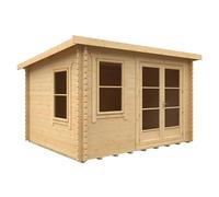 Buttercup Farm 12X10 The Belton 44mm Cabin - L355 X W295 X H232.8 Cm - Solid Wood/softwood/pine - Natural