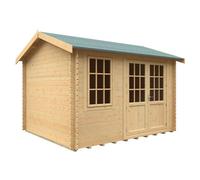 Buttercup Farm 12X10 The Henley 28mm Cabin - L355 X W295 X H272.6 Cm - Solid Wood/softwood/pine - Natural