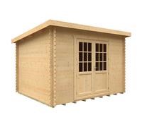 Buttercup Farm 12X10 The Kingsley 28mm Cabin - L355 X W295 X H232.8 Cm - Solid Wood/softwood/pine - Natural