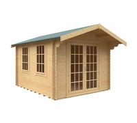 Buttercup Farm 12X10 The Lotherton 28mm Cabin - L355 X W295 X H261.6 Cm - Solid Wood/softwood/pine - Natural