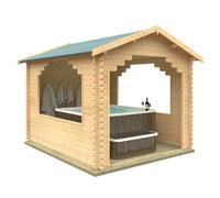 Buttercup Farm 12X10 The Stowe 44mm Cabin - L355 X W295 X H272.6 Cm - Solid Wood/softwood/pine - Natural