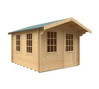 Buttercup Farm 12X10W The Carrington Plus 44mm Cabin - L355 X W295 X H261.6 Cm - Solid Wood/softwood/pine - Natural