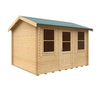 Buttercup Farm 12X10W The Skipton Plus 44mm Cabin - L355 X W295 X H272.6 Cm - Solid Wood/softwood/pine - Natural