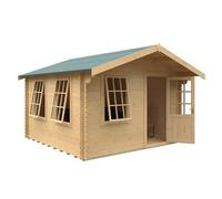 Buttercup Farm 12X12 The Carrington 28mm Cabin - L355 X W355 X H271.9 Cm - Solid Wood/softwood/pine - Natural