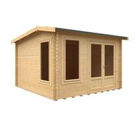 Buttercup Farm 12X12 The Longleat 28mm Cabin - L355 X W355 X H247 Cm - Solid Wood/softwood/pine - Natural
