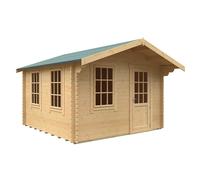 Buttercup Farm 12X12W The Carrington Plus 44mm Cabin - L355 X W355 X H271.9 Cm - Solid Wood/softwood/pine - Natural