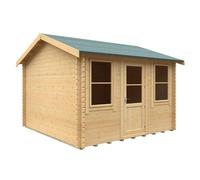 Buttercup Farm 12X12W The Skipton Plus 44mm Cabin - L355 X W355 X H282.9 Cm - Solid Wood/softwood/pine - Natural