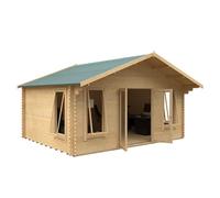 Buttercup Farm 12X18 The Sutton 44mm Cabin - L355 X W535 X H302.9 Cm - Solid Wood/softwood/pine - Natural