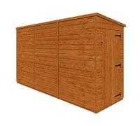 Buttercup Farm 12X4 Flex Pent Windowless 12mm Flex - L353.8 X W115 X H203 Cm - Solid Wood/softwood/pine - Burnt Orange
