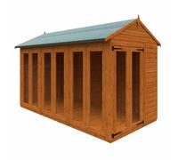 Buttercup Farm 12X6 Flex Apex Full Pane Summerhouse 12mm Flex - L353.8 X W175 X H23.32 Cm - Solid Wood/softwood/pine - Burnt Orange