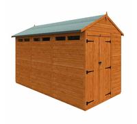Buttercup Farm 12x6 Flex Apex Security Double Door 12mm Flex - L353.8xW175xH23.32 cm in Burnt Orange Buttercup Farm Burnt Orange